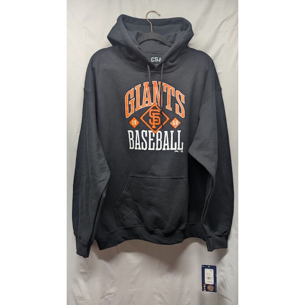 San Francisco Giants MLB Hoodie Sweatshirt Black Mens Large NWT Baseball CSA